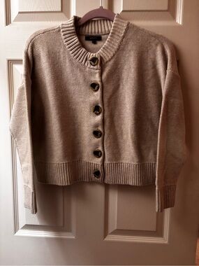 Quince 100% Organic Cotton Cropped Cardigan